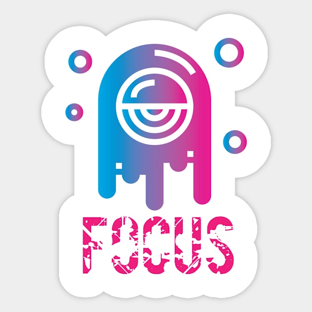 focus Sticker by kaly's corner